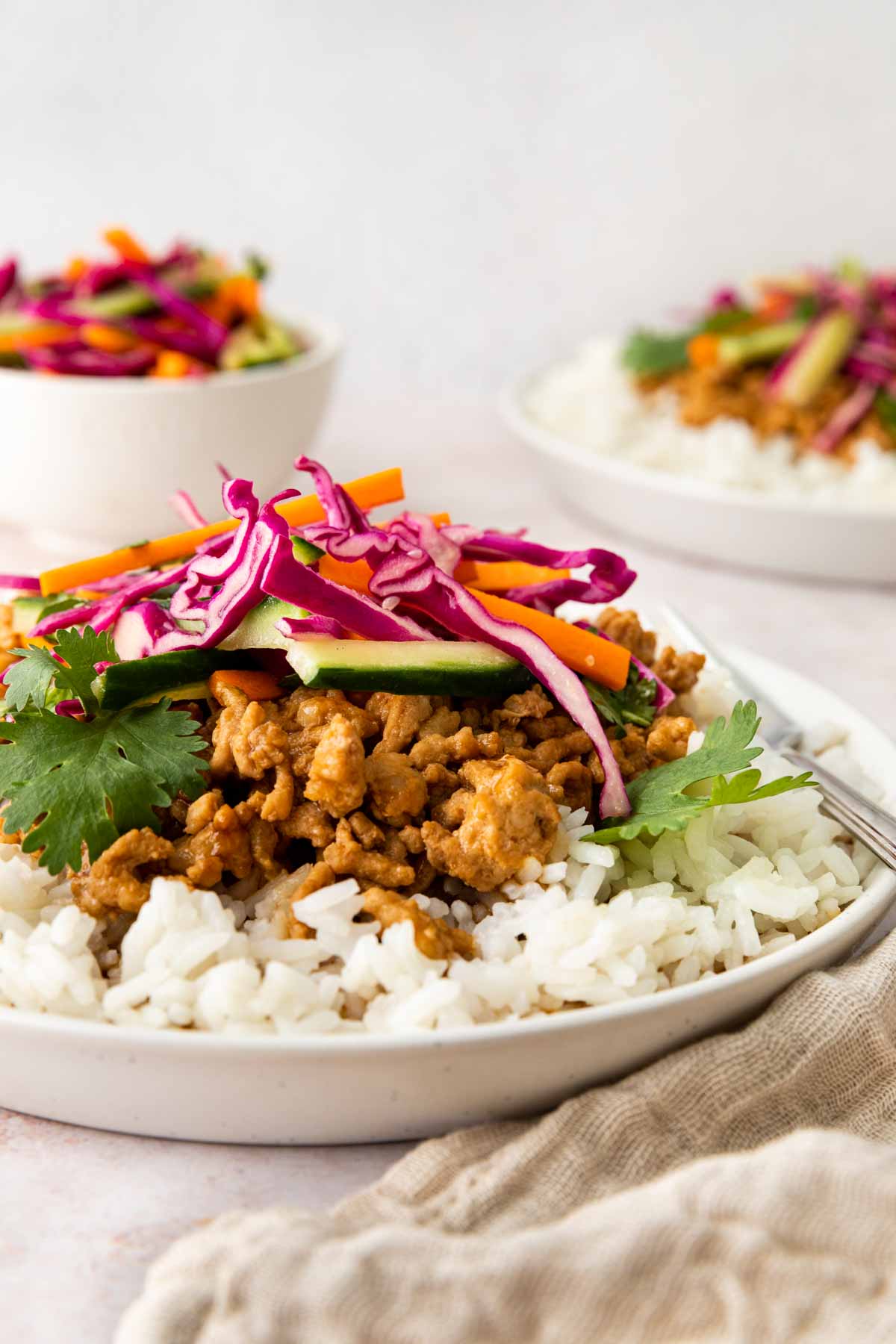 Banh Mi Rice served in bowl