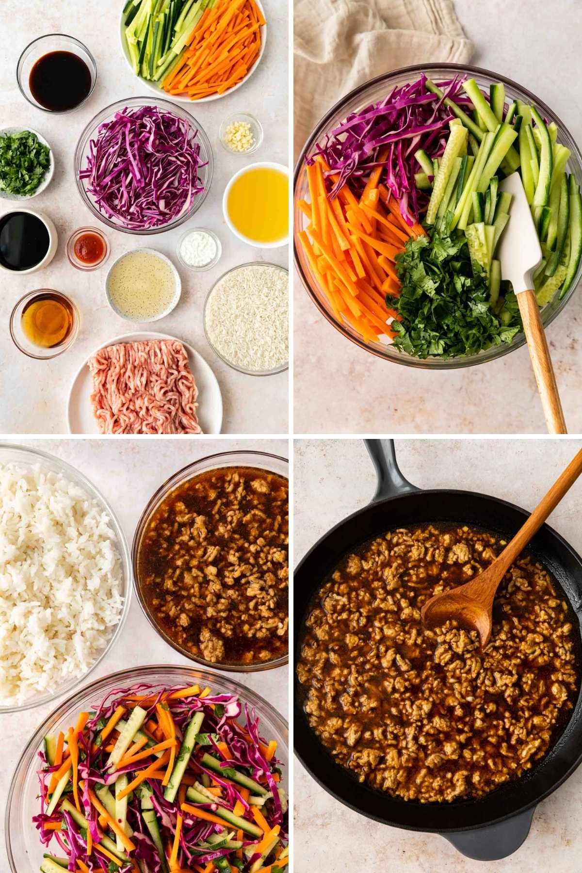 Banh Mi Rice collage