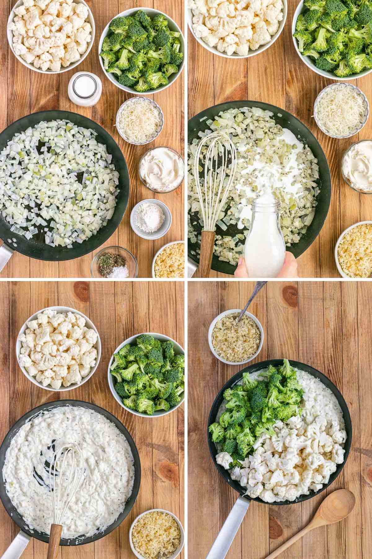 Broccoli Cauliflower Casserole collage