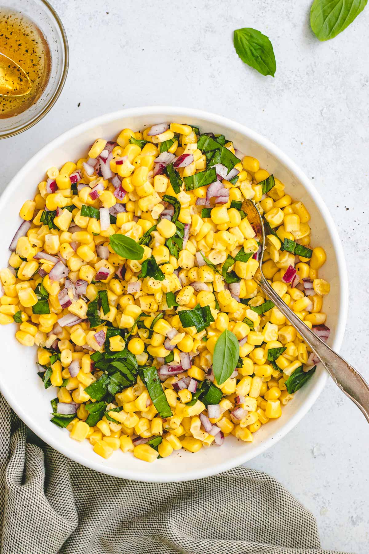 Corn Salad in Bowl