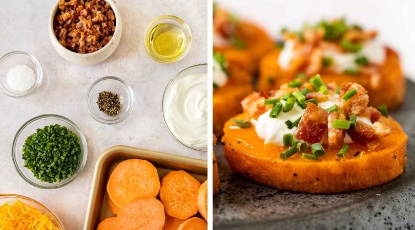 Loaded Sweet Potato Rounds Recipe - Cooking Made Healthy