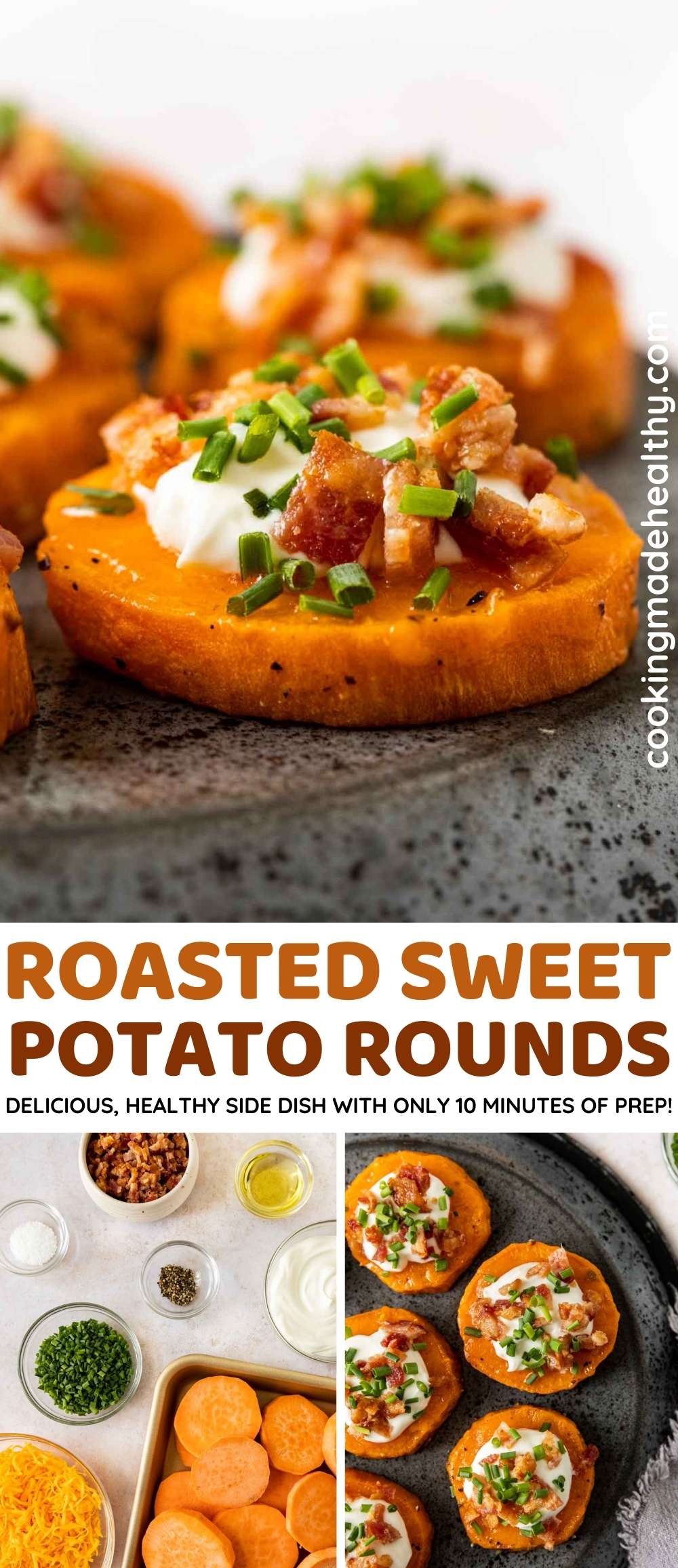 Roasted Sweet Potato Rounds collage