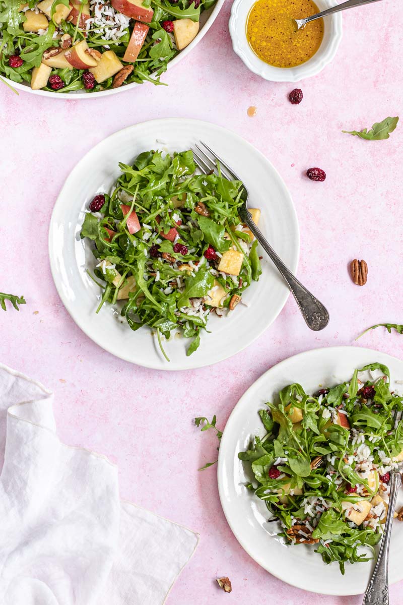 Wild Rice Salad on a plate