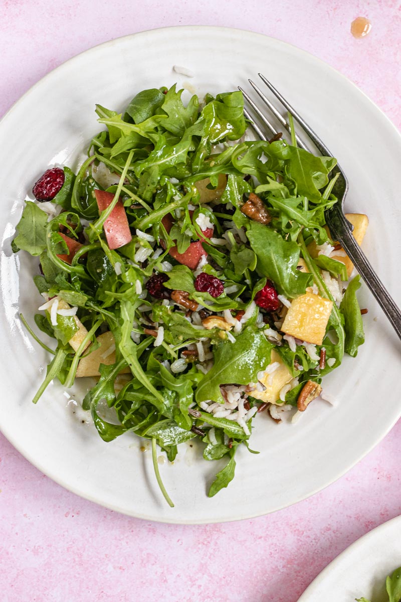 Wild Rice Salad on a plate