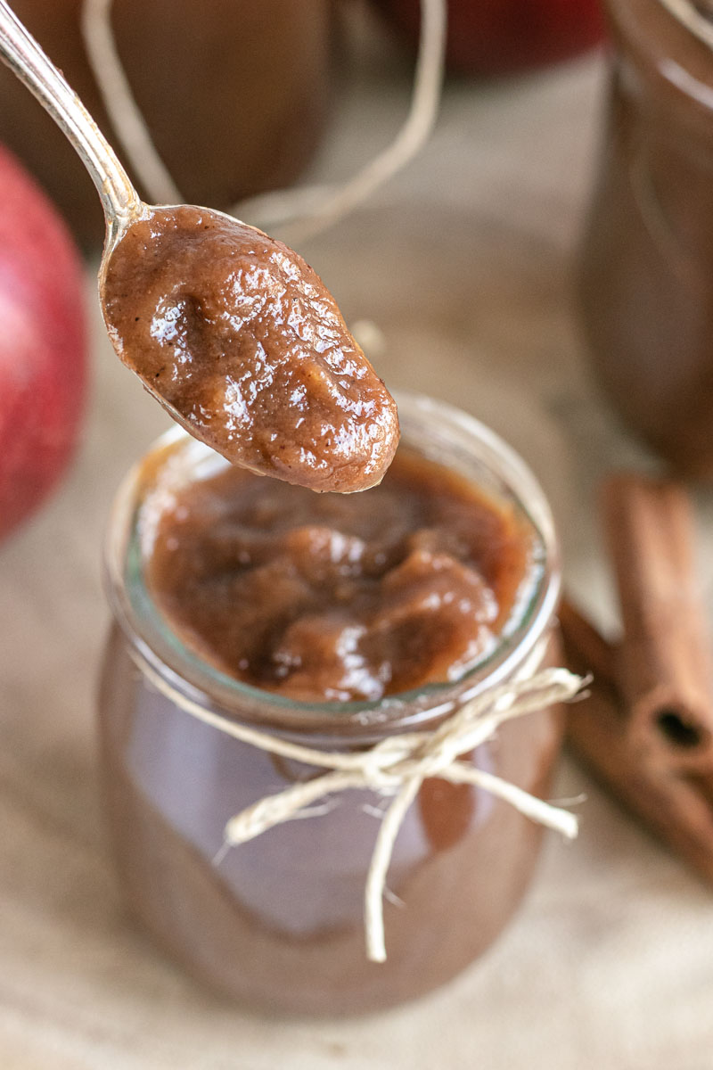 Apple Butter on a spoon