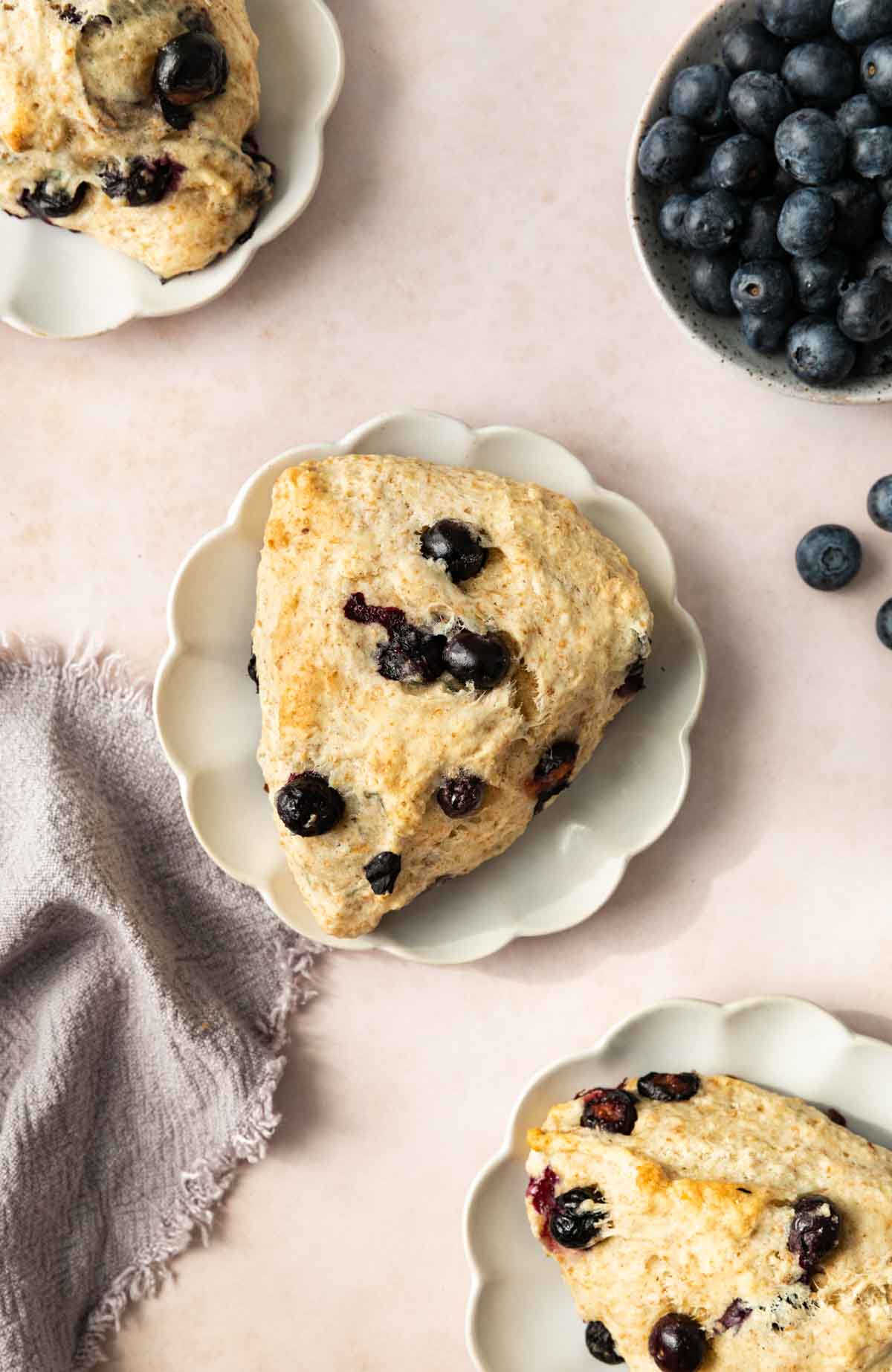 Blueberry Scone on plate