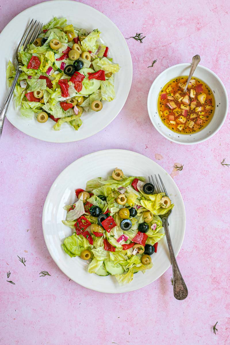 Chopped Salad in bowls