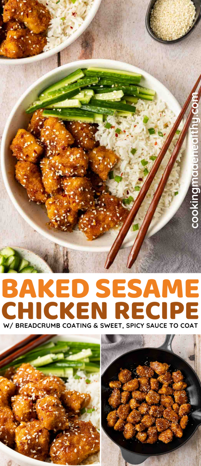 Baked Sesame Chicken Recipe - Cooking Made Healthy