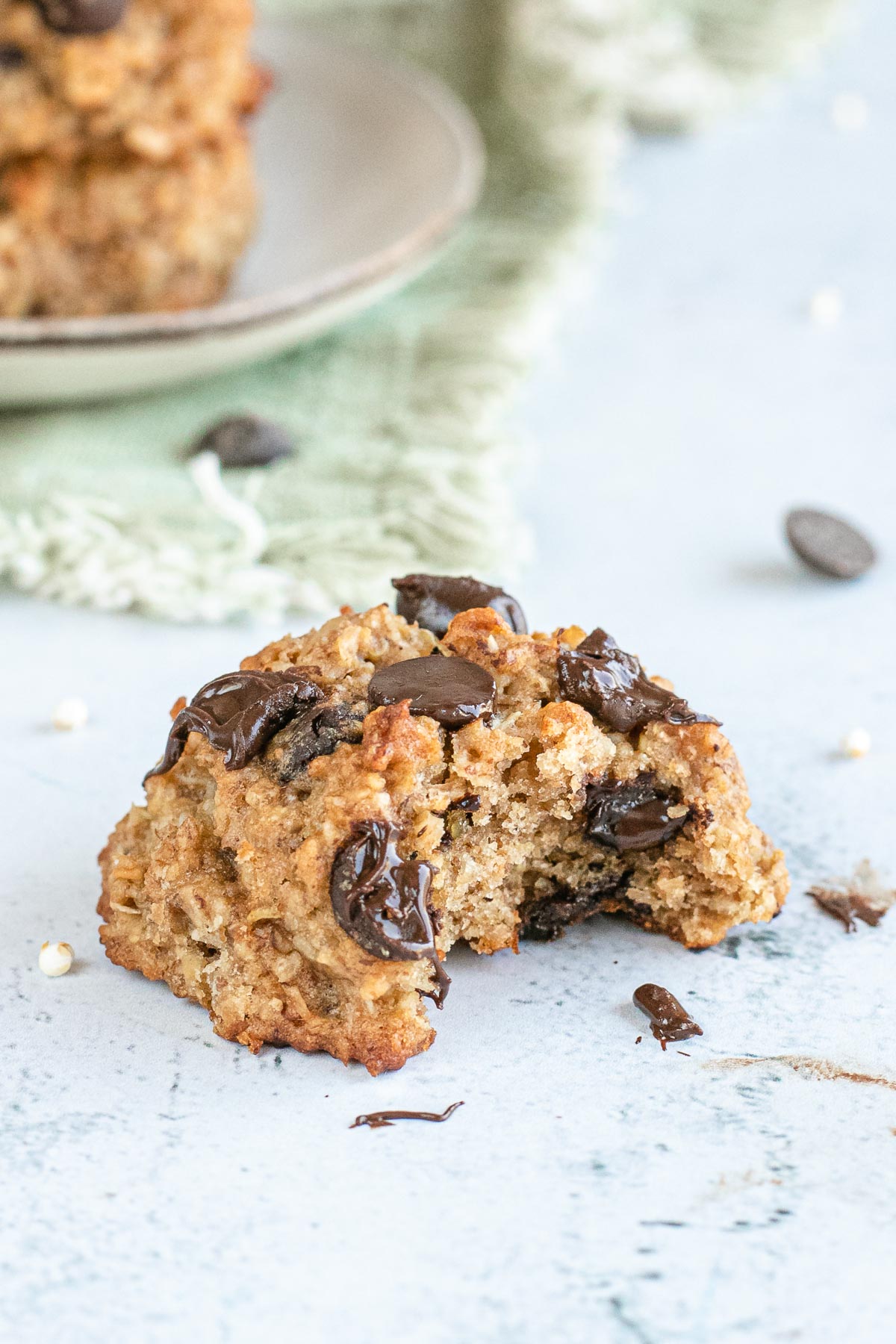 Quinoa Cookies with a bite taken