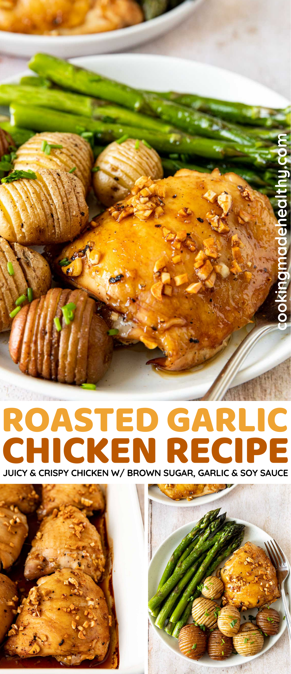 Crispy Roasted Garlic Chicken Recipe