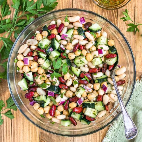 Three Bean Salad Recipe - Cooking Made Healthy