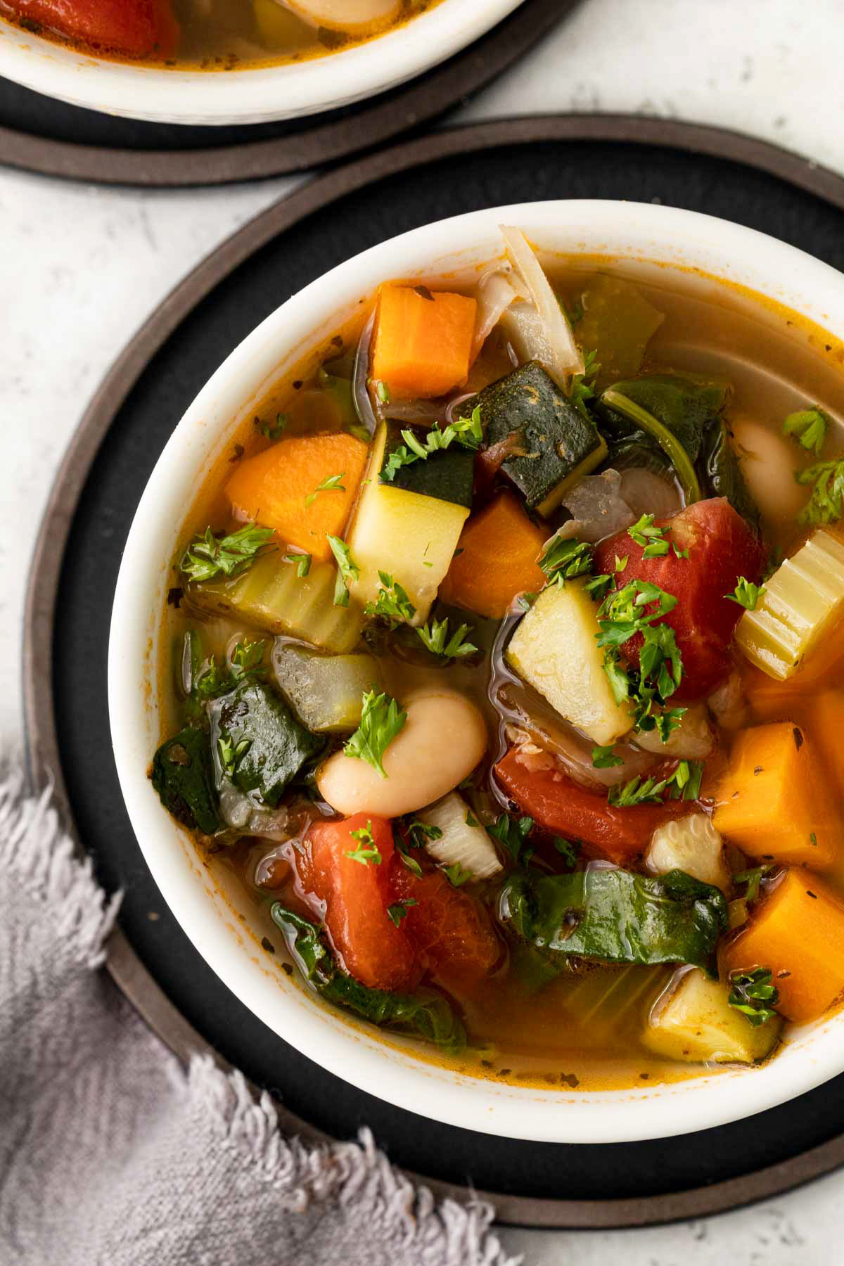 Tuscan-Vegetable-Soup in bowl