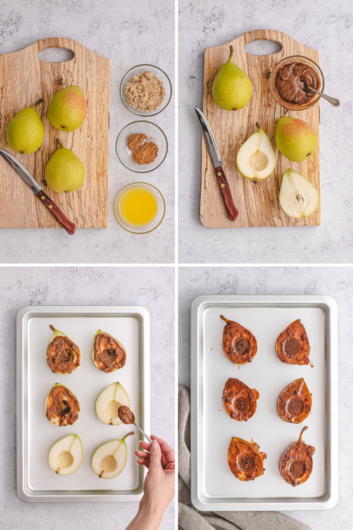 Baked Pears Collage 