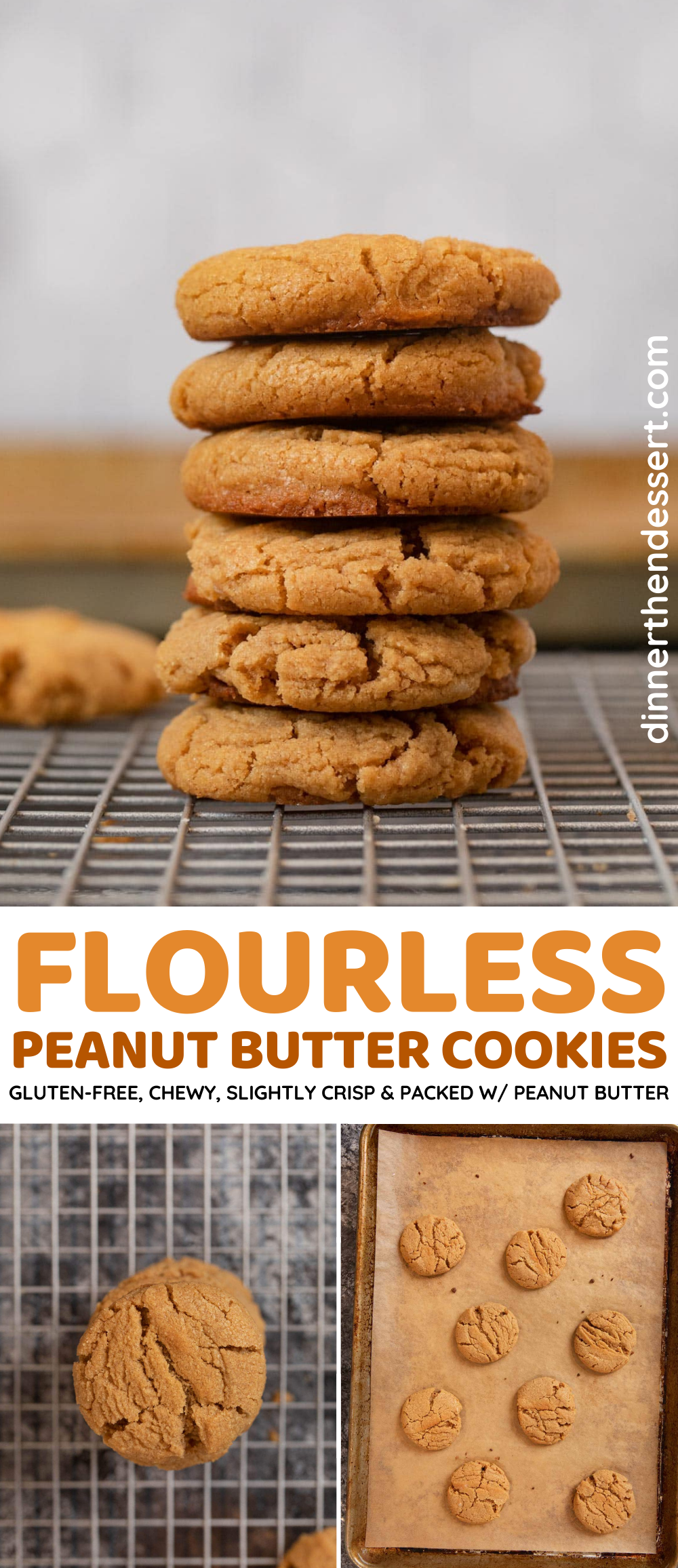 Flourless Peanut Butter Cookies Collage