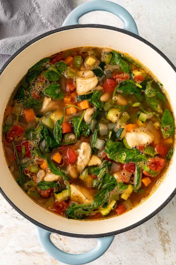 Tuscan Chicken Spinach Soup Recipe Cooking Made Healthy