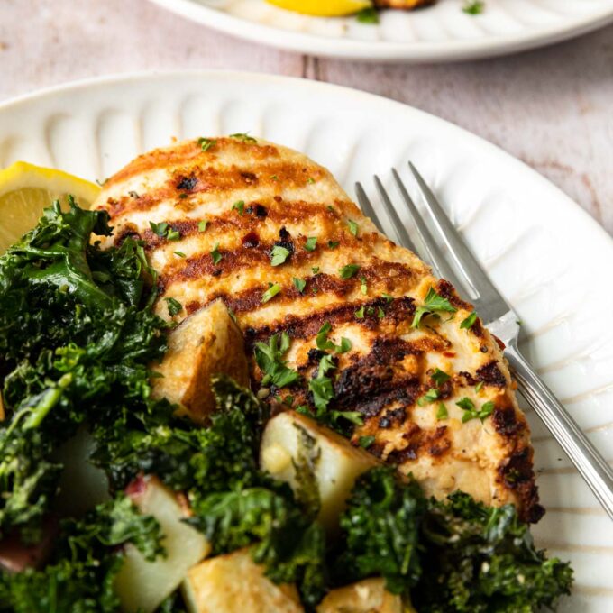 Sheet Pan Chicken, Kale and Potatoes Recipe - Cooking Made Healthy