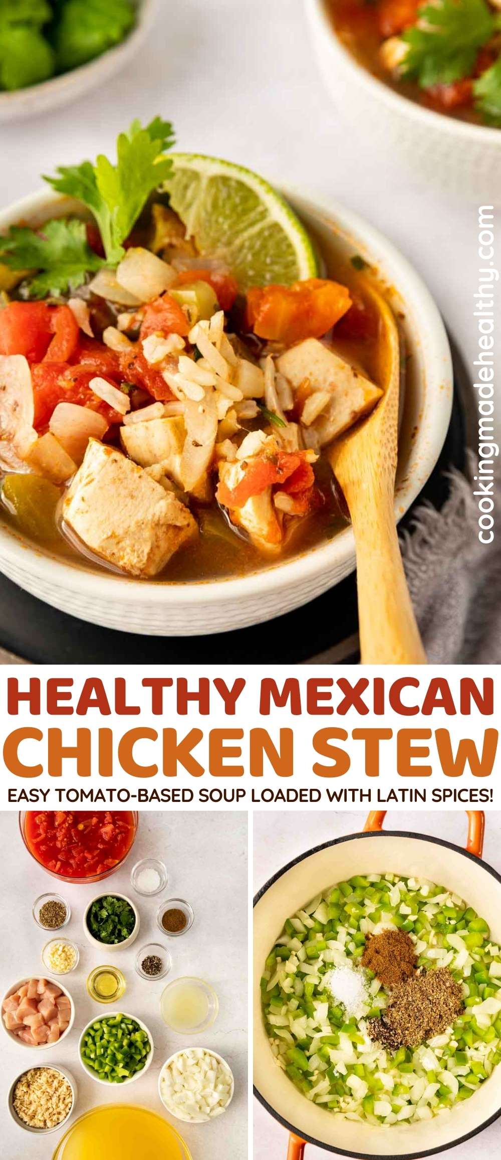 Mexican Chicken Stew collage